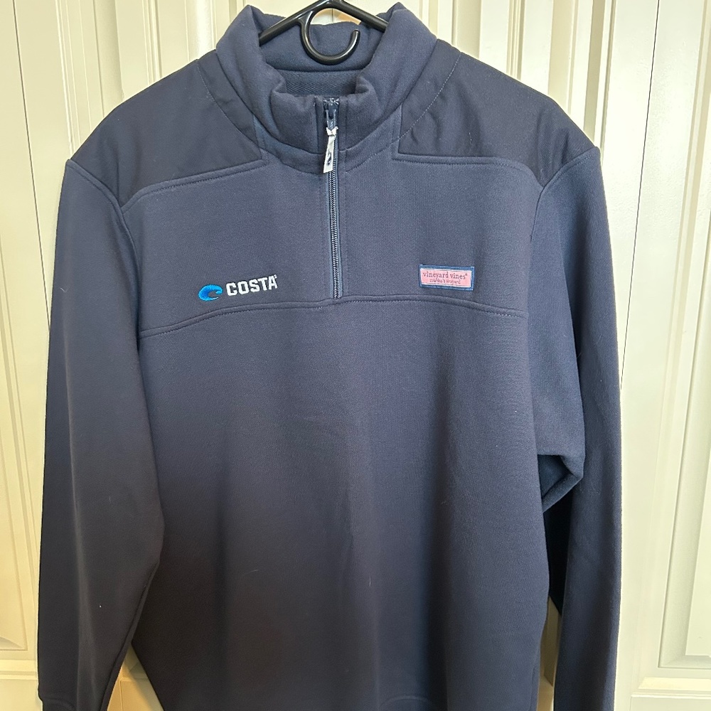Vineyard Vines, Shep Shirt, Navy Blue, Large, with Costa logo